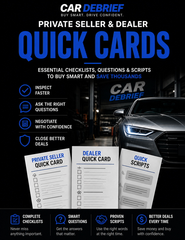 Dealer & Private Seller Quick Cards